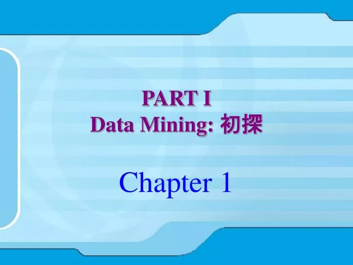 part i data mining
