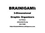 BRAINIGAMI: 3-Dimensional Graphic Organizers Liz Fisher efisher@e1b 821-7385 - slide 1