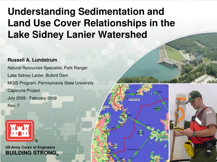 understanding sedimentation and land use cover relationships in the lake sidney lanier watershed