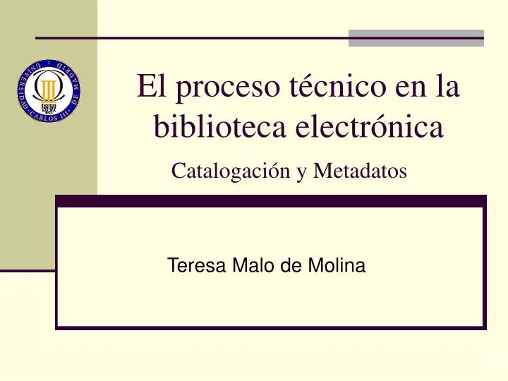 el proceso t cnico en la biblioteca electr nica catalogaci n y metadatos