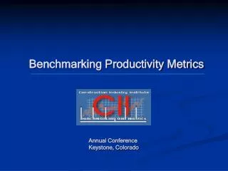 Benchmarking Productivity Metrics