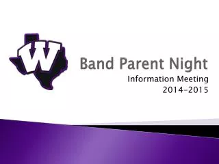 Band Parent Night
