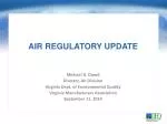 AIR REGULATORY UPDATE - slide 1