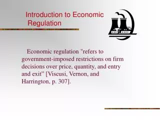 Introduction to Economic Regulation