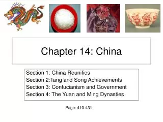 Chapter 14: China