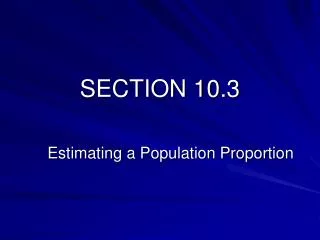 SECTION 10.3