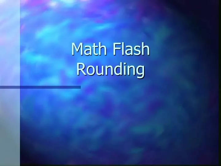 math flash rounding