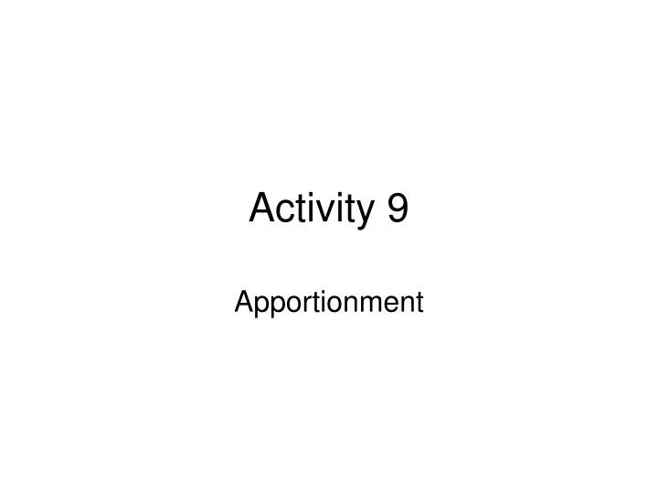 activity 9