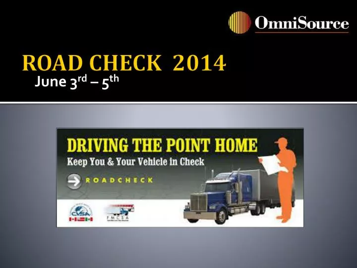 road check 2014