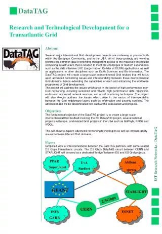 DataTAG Research and Technological Development for a Transatlantic Grid