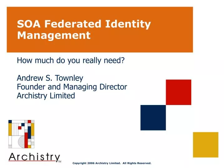 soa federated identity management