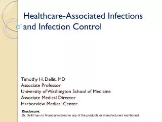 Healthcare-Associated Infections and Infection Control