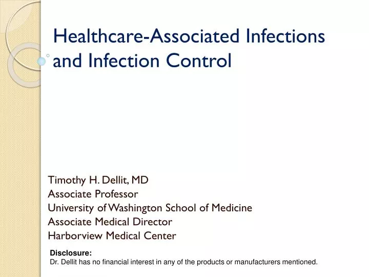 healthcare associated infections and infection control