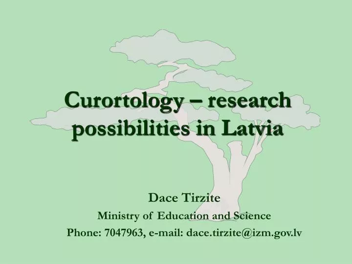 curortology research possibilities in latvia