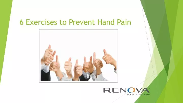 6 exercises to prevent hand pain