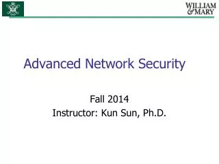 Advanced Network Security