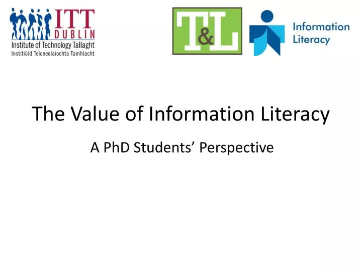 the value of information literacy