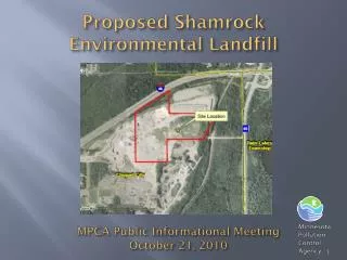Proposed Shamrock Environmental Landfill