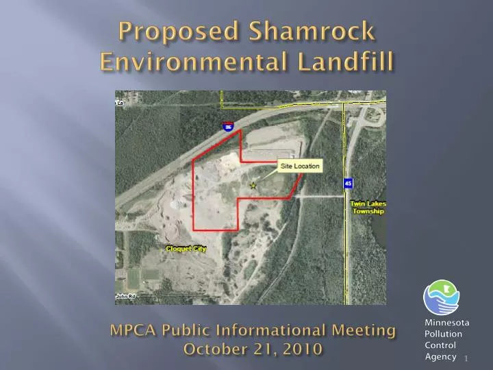 proposed shamrock environmental landfill