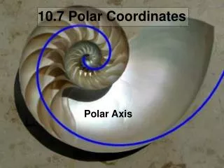 10.7 Polar Coordinates