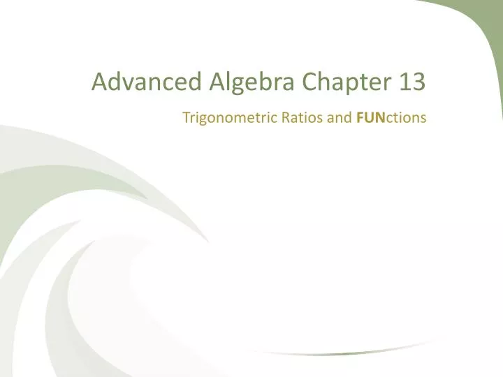 advanced algebra chapter 13