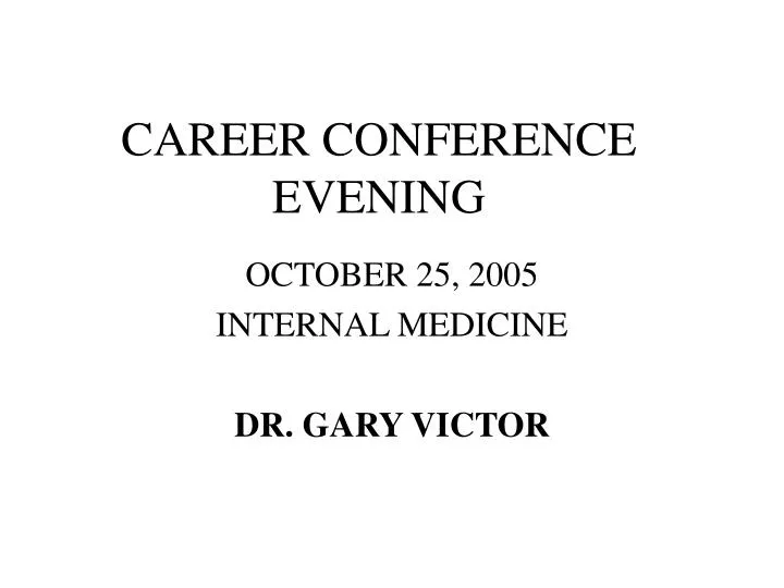career conference evening