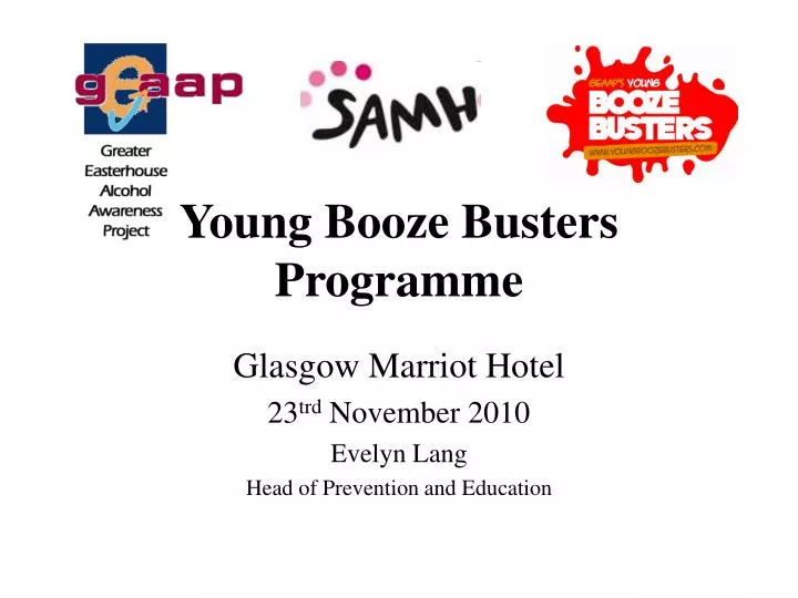 young booze busters programme
