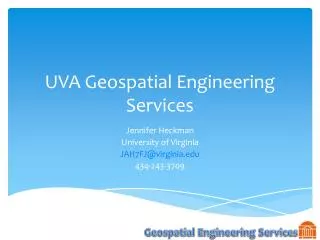 UVA Geospatial Engineering Services