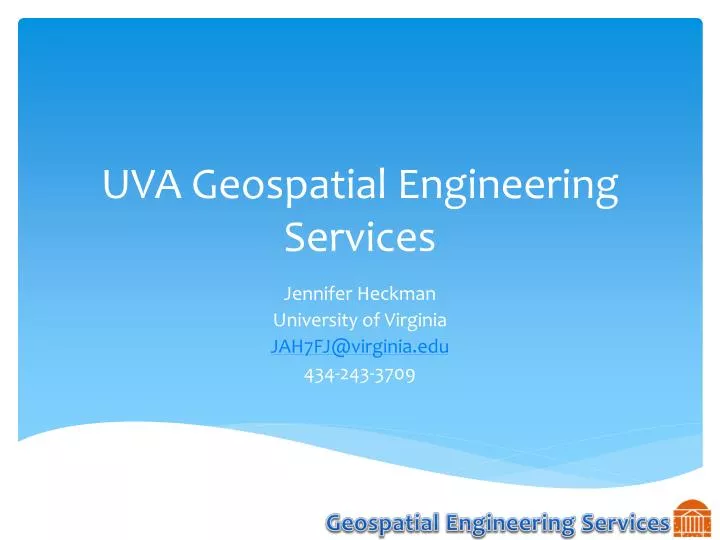 uva geospatial engineering services