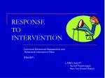 RESPONSE TO INTERVENTION - slide 1