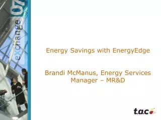 Energy Savings with EnergyEdge