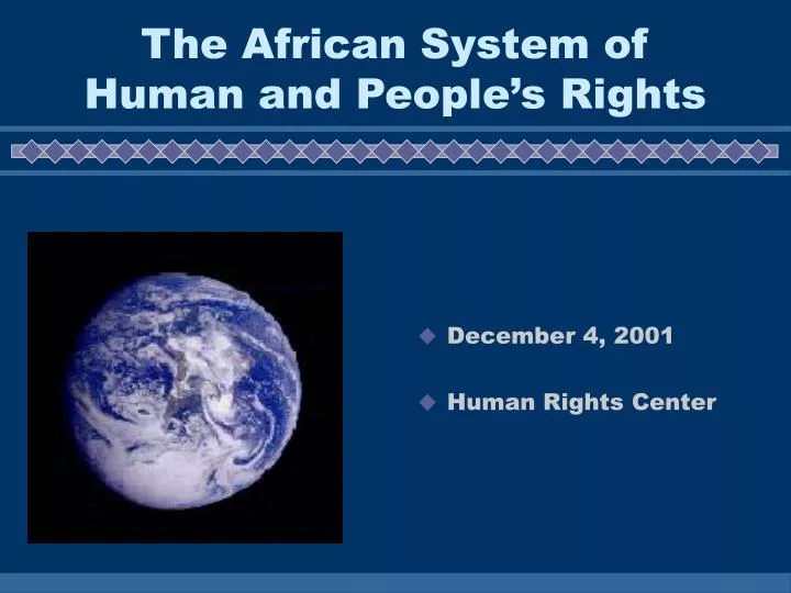 the african system of human and people s rights