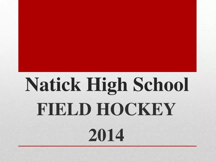 natick high school