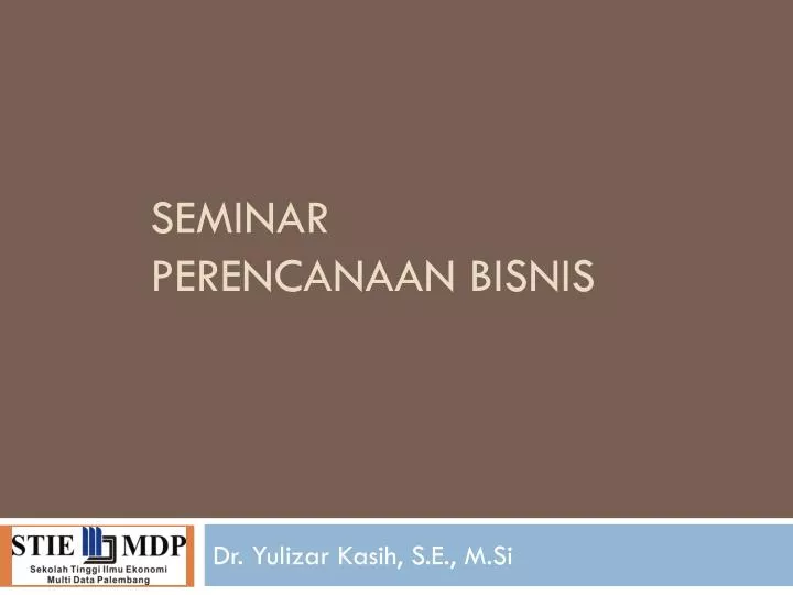 seminar perencanaan bisnis
