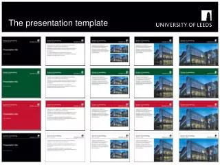 The presentation template