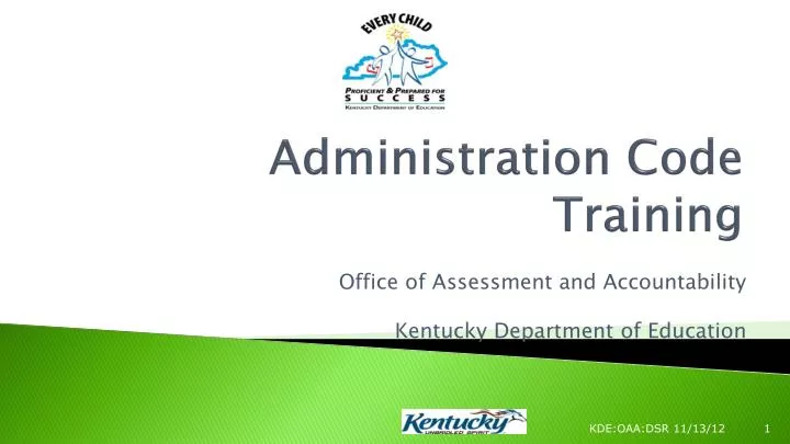 administration code training