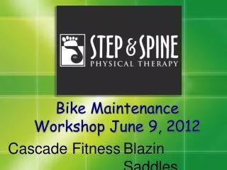 Bike Maintenance Workshop June 9, 2012