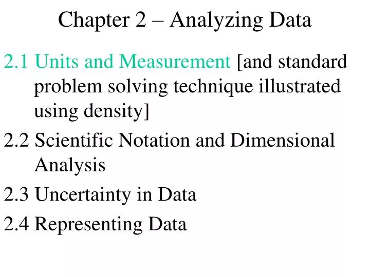 chapter 2 analyzing data