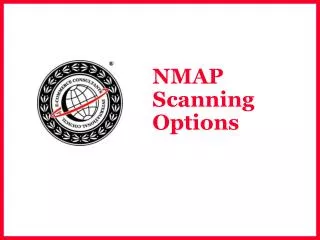 NMAP Scanning Options