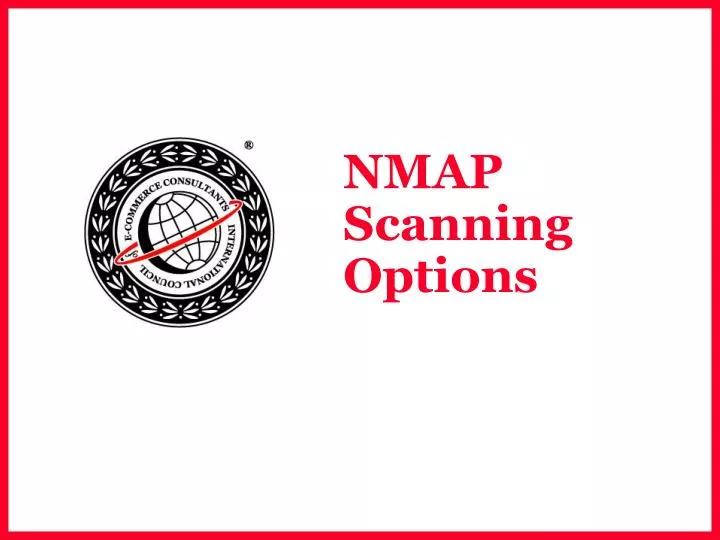 nmap scanning options