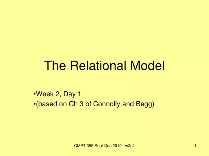 the relational model
