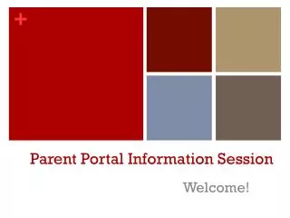 Parent Portal Information Session