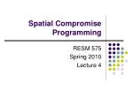Spatial Compromise Programming - slide 1
