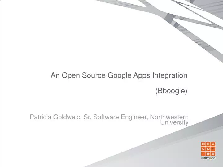 an open source google apps integration bboogle