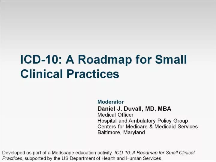 icd 10 a roadmap for small clinical practices