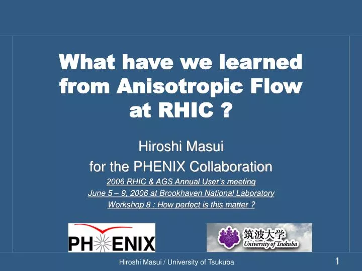 what have we learned from anisotropic flow at rhic