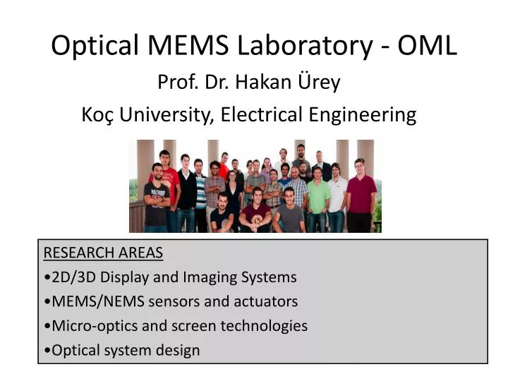 optical mems laboratory oml