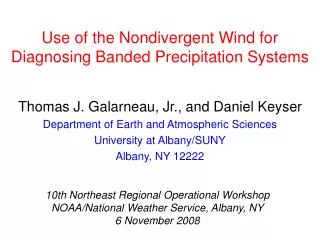 Use of the Nondivergent Wind for Diagnosing Banded Precipitation Systems