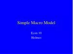 Simple Macro Model - slide 1