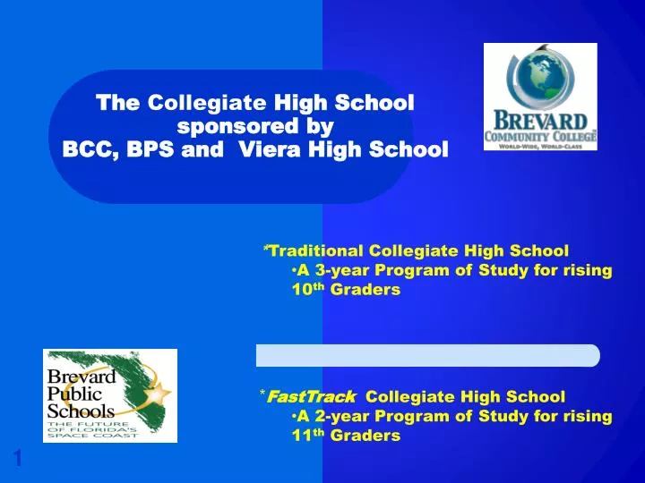 the collegiate high school sponsored by bcc bps and viera high school